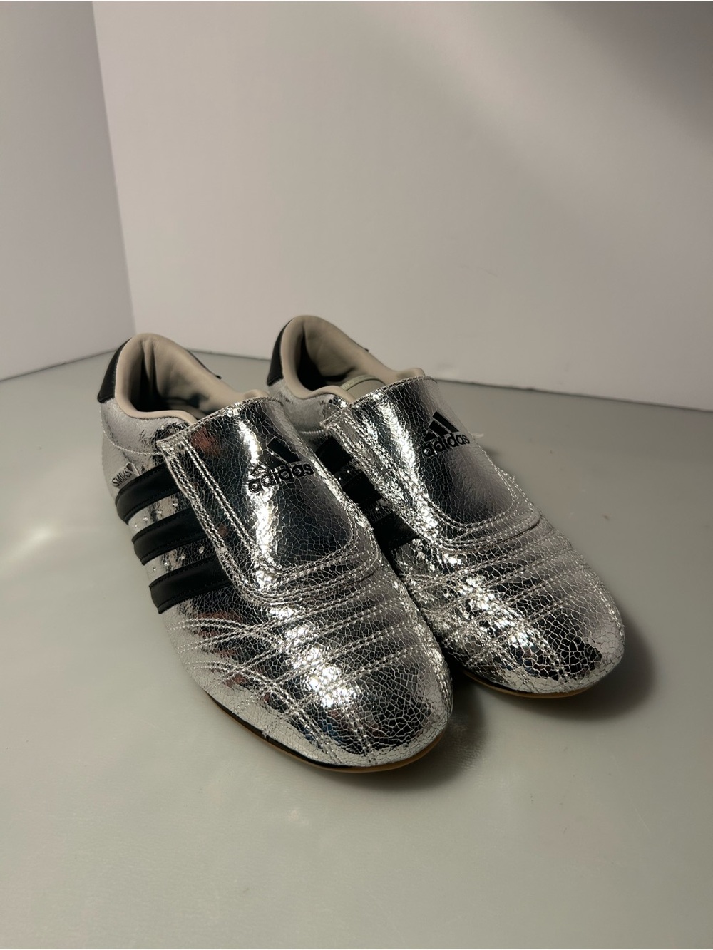 Adidas original taekwondo Silver Metallic Black